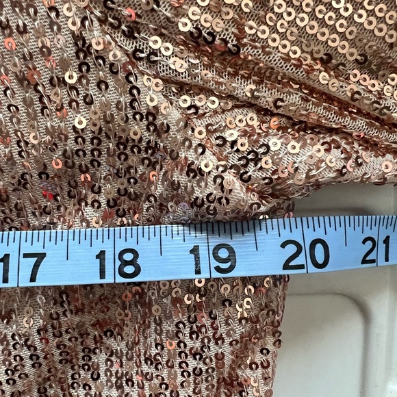 NWT Venus Blush Pink Sequin with Gold Hardware Zip Jacket - Picture 9 of 10